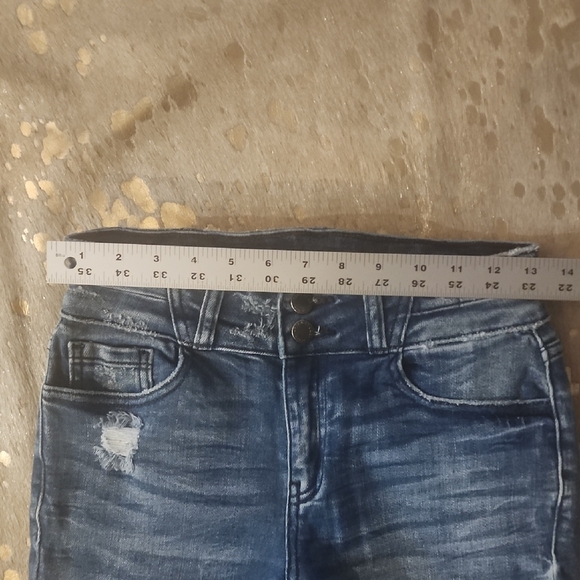 KanCan Black Skinny Jeans Distressed Ankle Length - Picture 4 of 8